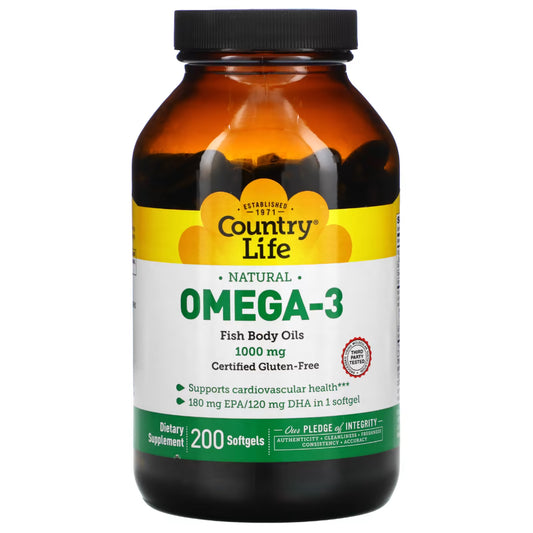 Omega-3 Fish Oil 1000 mg Country life