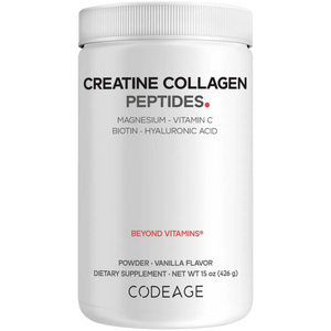 Creatine Collagen Peptides Powder, Vanilla Codeage