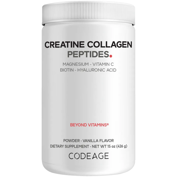 Creatine Collagen Peptides Powder, Vanilla Codeage
