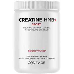 Creatine HMB+ Powder, Unflavored
Codeage