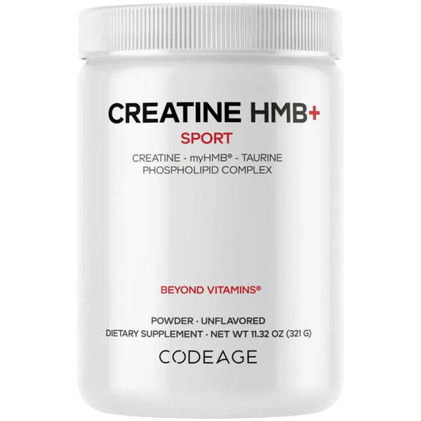 Creatine HMB+ Powder, Unflavored
Codeage