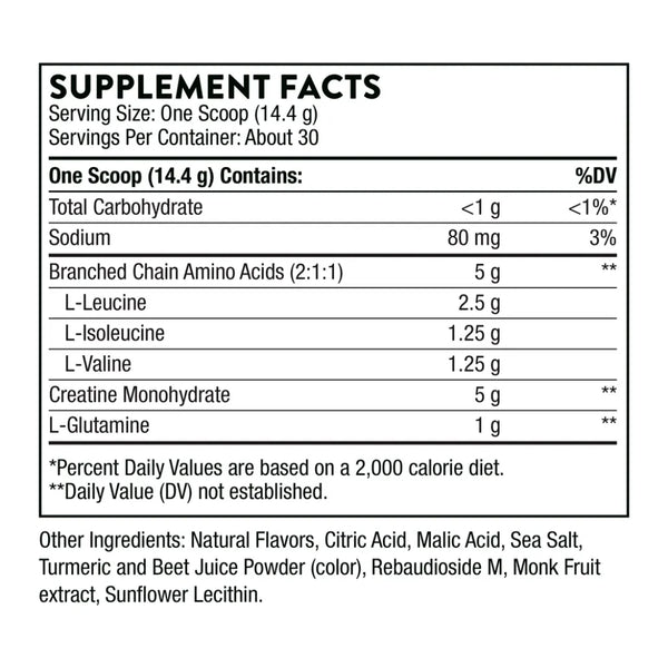 Creatine + BCAA's (Peach Mango Flavored)