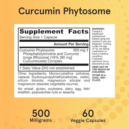 Curcumin Phytosome Meriva Jarrow Formulas