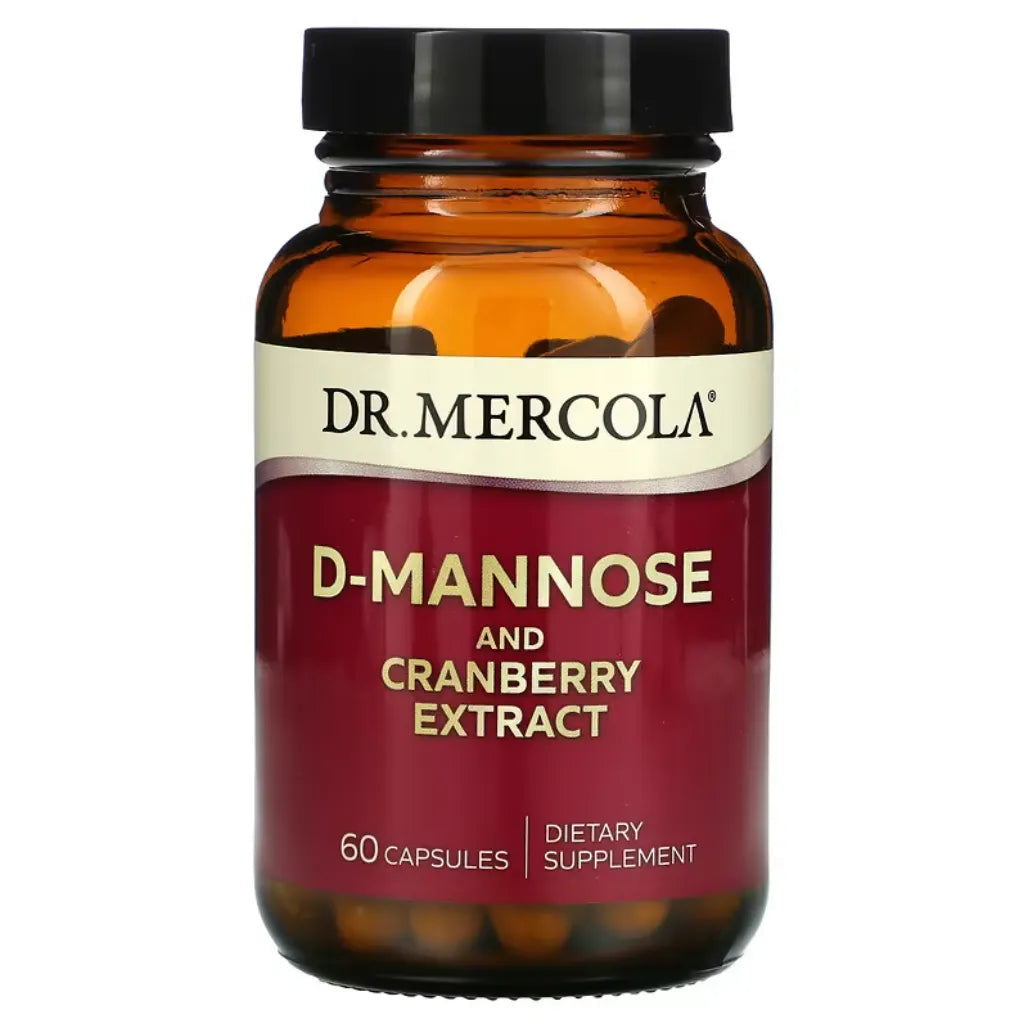 Dr. Mercola D-Mannose and Cranberry Extract Dietary Supplement 60 Capsules