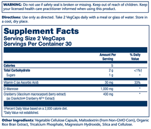 D-Mannose with CranActin Cranberry Extract