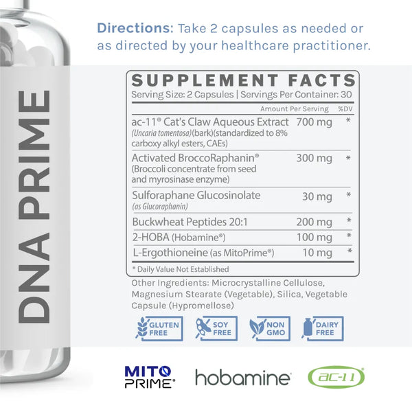 Infiniwell DNA Prime supplement facts