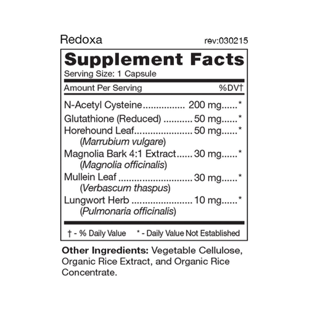 Redoxa by D'Adamo Personalized Nutrition Supplement Facts