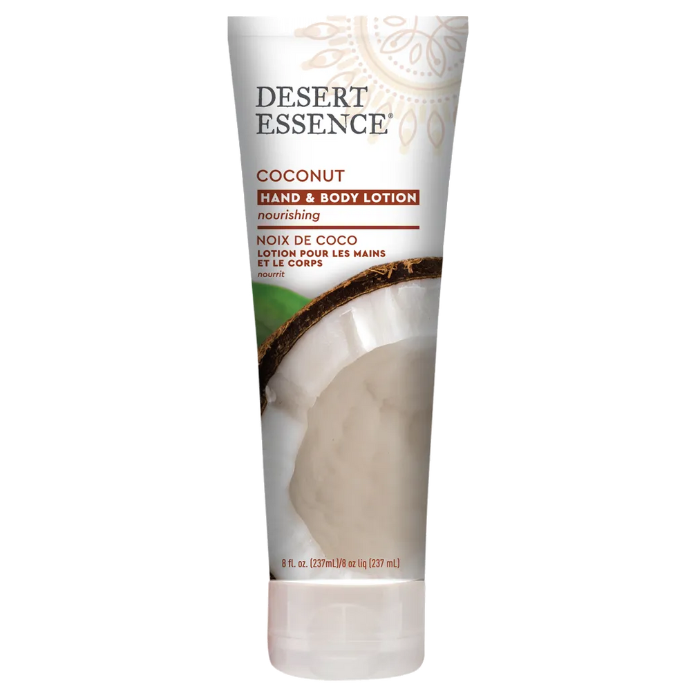 Desert Essence Coconut Hand and Body Lotion 8 oz