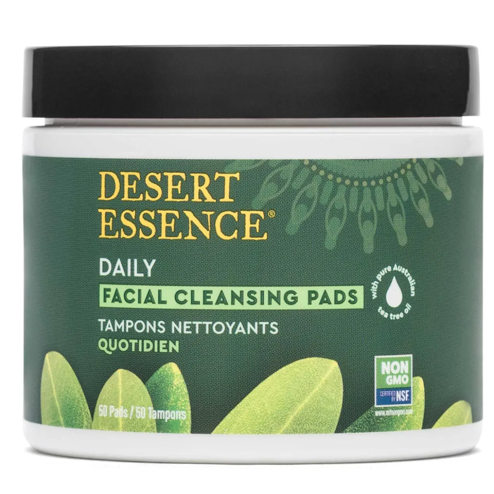 Desert Essence Natural Cleansing w/Tea Tree Oil 50 pads