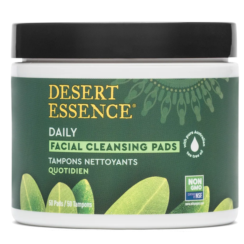 Desert Essence Natural Cleansing w/Tea Tree Oil 50 pads