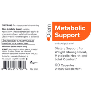 Diem Metabolic Support capsules for weight management , metabolic health