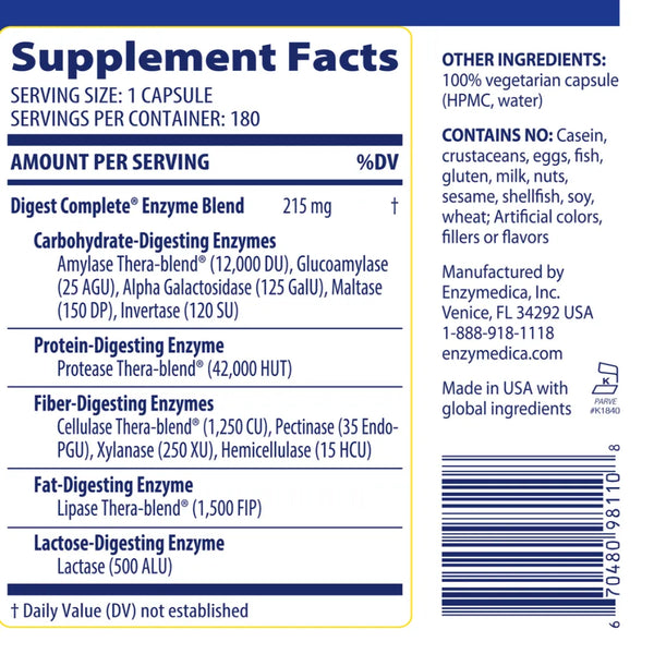 Digest Complete Enzymedica