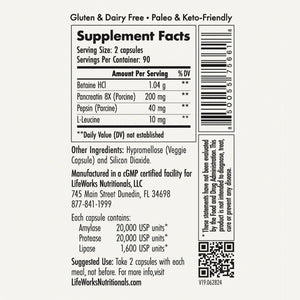 Digestive Enzymes by LifeWorks Nutritionals