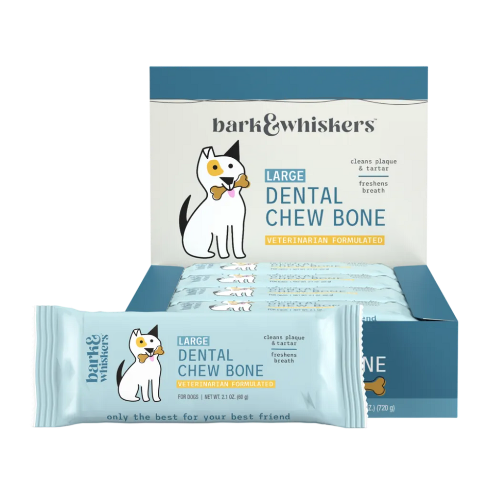 Dental Chew Bones, Large for Dogs 2.08 OZ by Dr. Mercola, 12 Chews