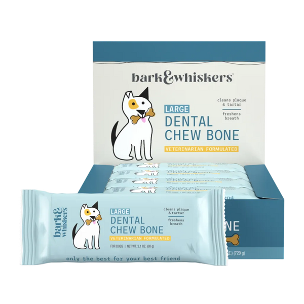 Dental Chew Bones, Large for Dogs 2.08 OZ by Dr. Mercola, 12 Chews