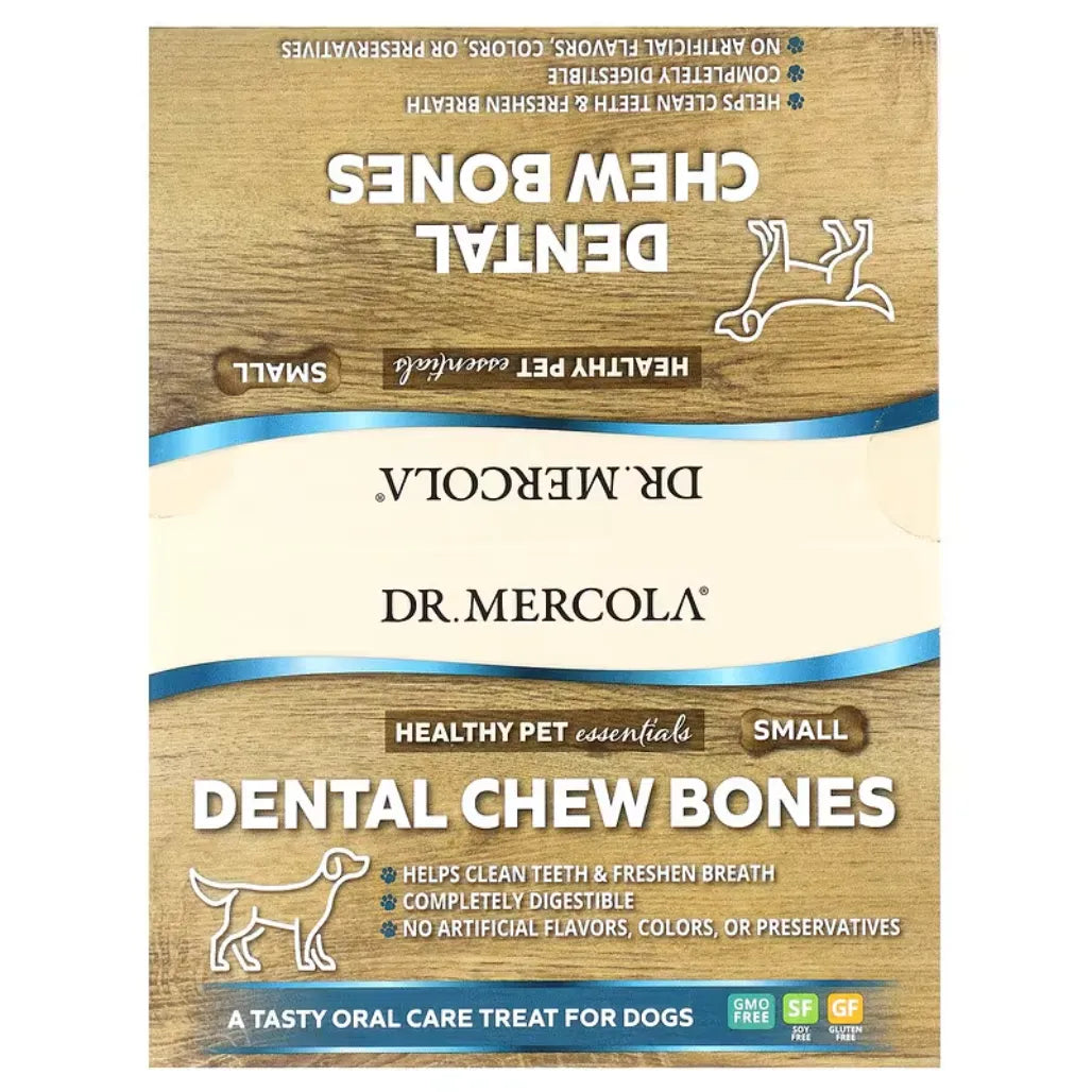 Dr. Mercola's Dog Dental Chew Bones Small 0.77 OZ with 12 Chews