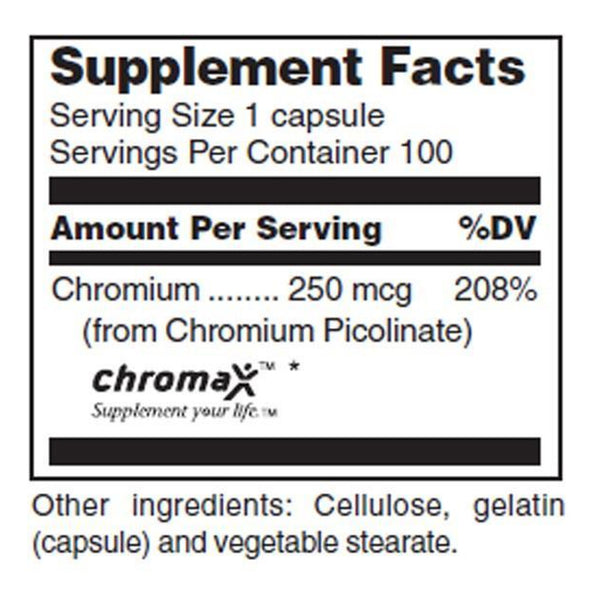 Chromium Picolinate 250mcg Douglas Laboratories