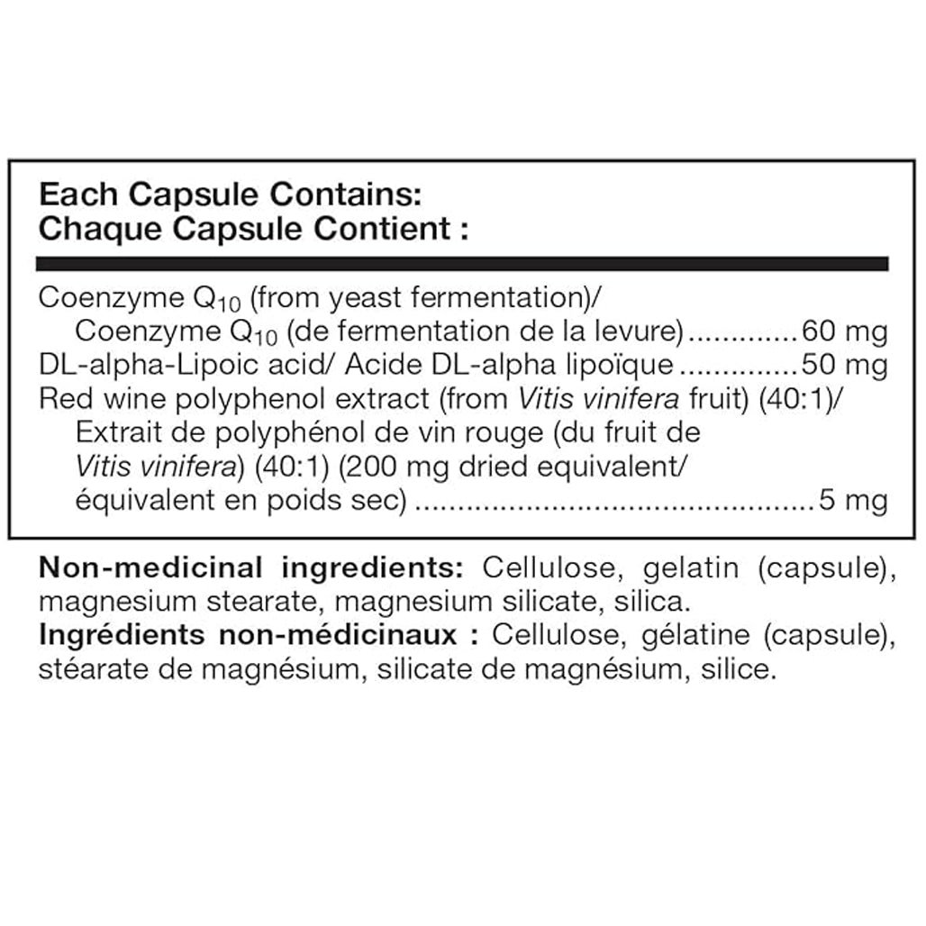Coenzyme Q10 w/Lipoic Acid 60 mg 30 caps Douglas Laboratories