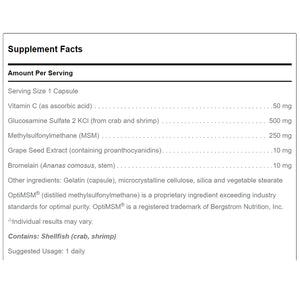 Douglas Laboratories Glucosamine + MSM Forte - Vitamin C