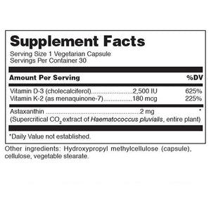 K2-D3 w/Astaxanthin 30 veg caps Douglas Labs