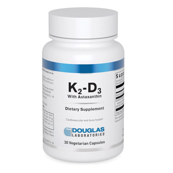 K2-D3 w/Astaxanthin 30 veg caps Douglas Labs