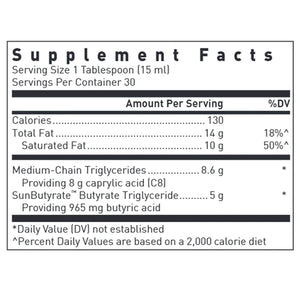MCT/Butyrate with SunButyrate Douglas Labs