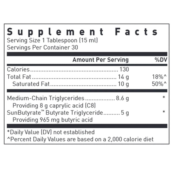 MCT/Butyrate with SunButyrate Douglas Labs