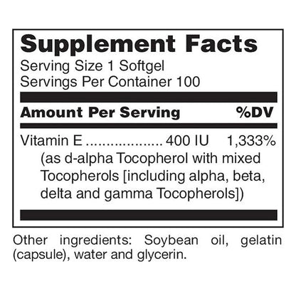 Natural Vit E Complex 400 I.U. Douglas Laboratories