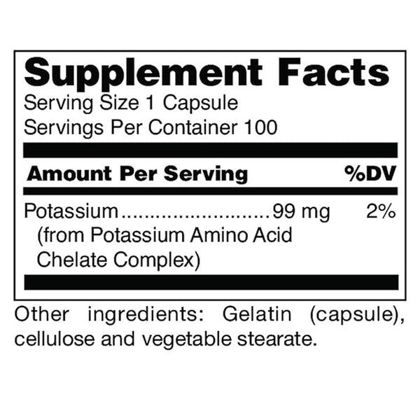 Potassium (99 mg.) Chelated Douglas Laboratories