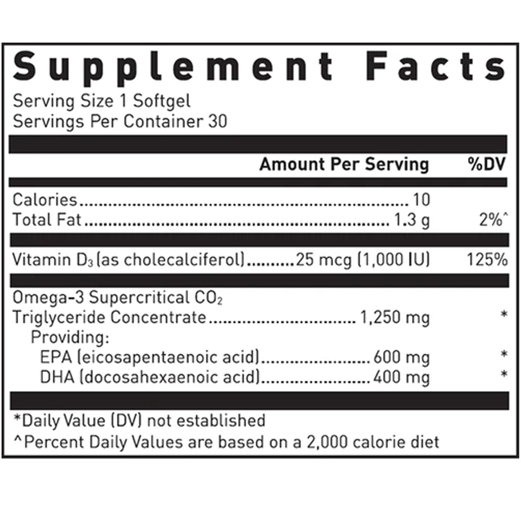 Quell Fish Oil EPA/DHA + D 60 softgels Douglas laboratories