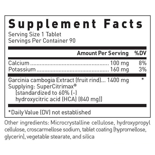 Super HCA 1,400mg w/Garcinia cambogia Ext. Douglas Laboratories
