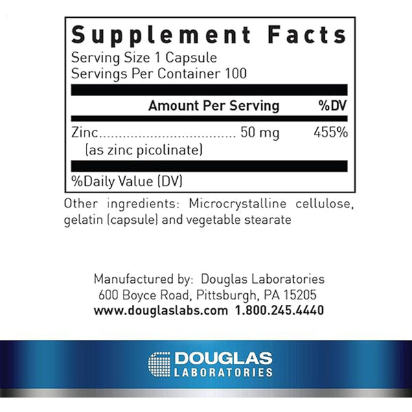 Zinc Picolinate (Capsules) Douglas Labs