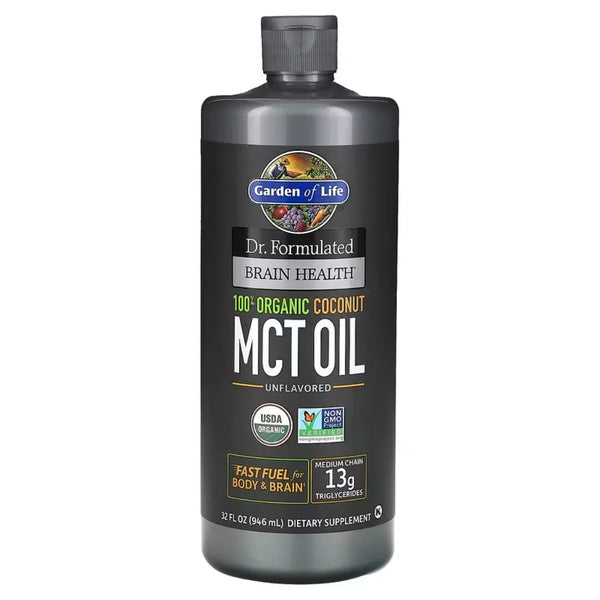 Dr. Formulated Brain Health Organic Coconut MCT Oil Garden of life