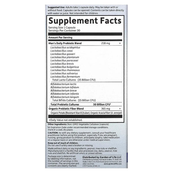 Dr. Formulated Once Daily Men Garden of life