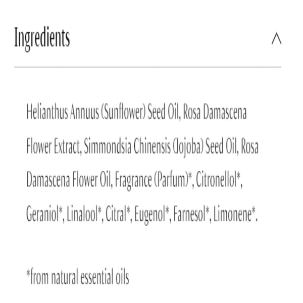 Rose Nurturing Body Oil Dr Hauschka Skincare