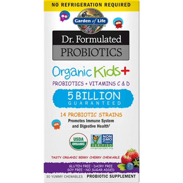 Dr. Formulated Probiotics Organic Kids+ Shelf-Stable Garden of Life