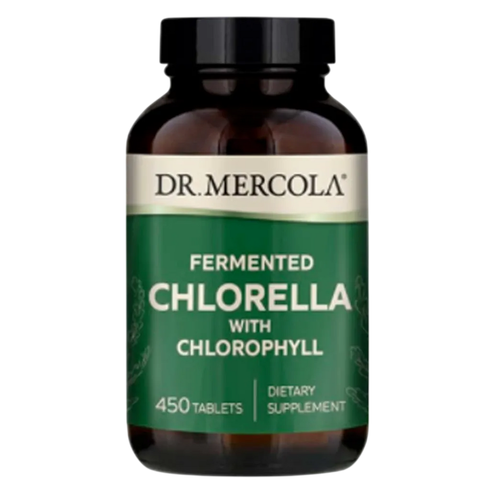 Dr. Mercola Fermented Chlorella with Chlorophyll 450 Tablets Dietary Supplement