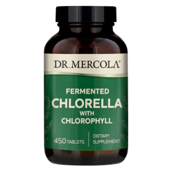 Dr. Mercola Fermented Chlorella with Chlorophyll 450 Tablets Dietary Supplement