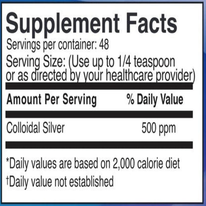 Colloidal Silver 500 ppm 2 oz Drs Advantage