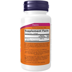 E-400 (Mixed Tocopherols) softgels NOW