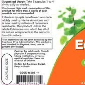 Echinacea Root 400 mg NOW