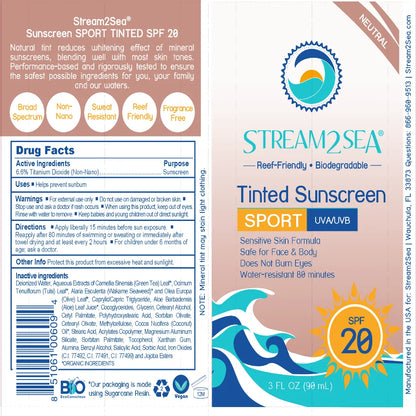 Eco Tinted Sunscreen SPF 20 Stream2Sea