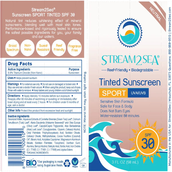 EcoTinted Sunscreen SPF 30 Stream2Sea