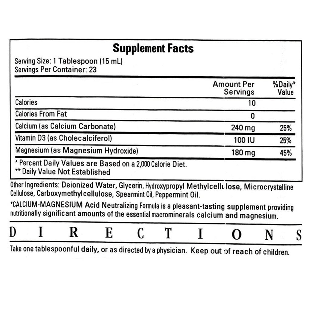 Calcium Magnesium 12 fl oz Ecological Formulas