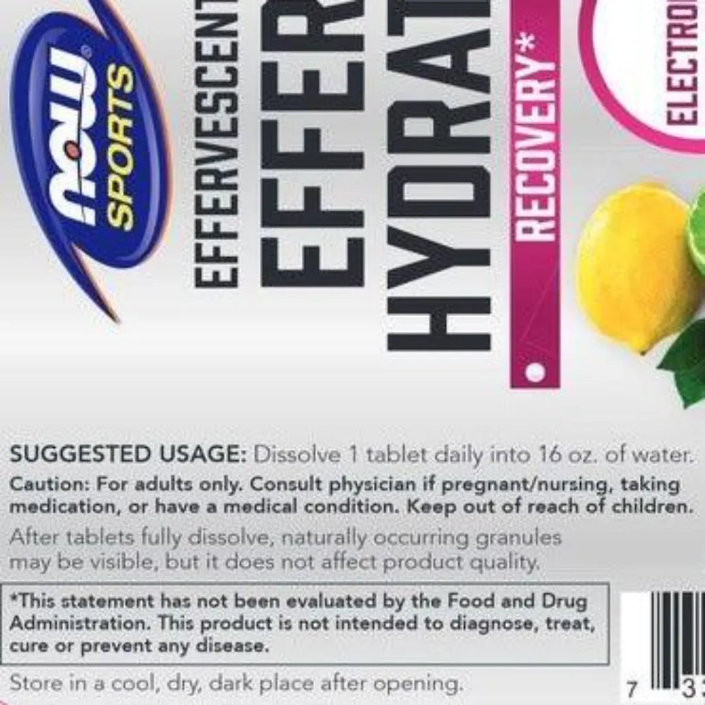 Effer Hydrate Lemon Lime NOW