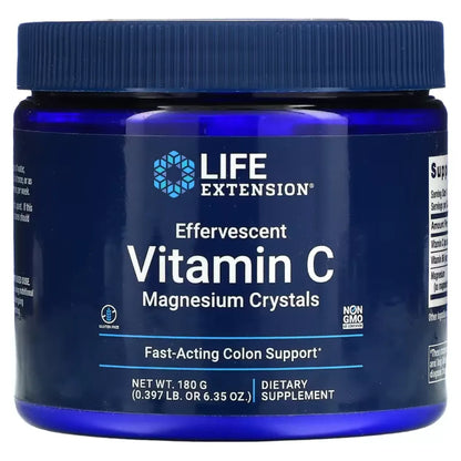Effervescent Vitamin C Magnesium Crystals by Life Extension at Nutriessential.com