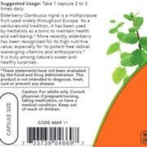 Elderberry 500 mg NOW