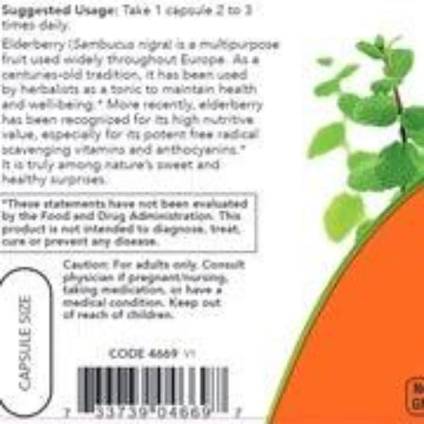 Elderberry 500 mg NOW