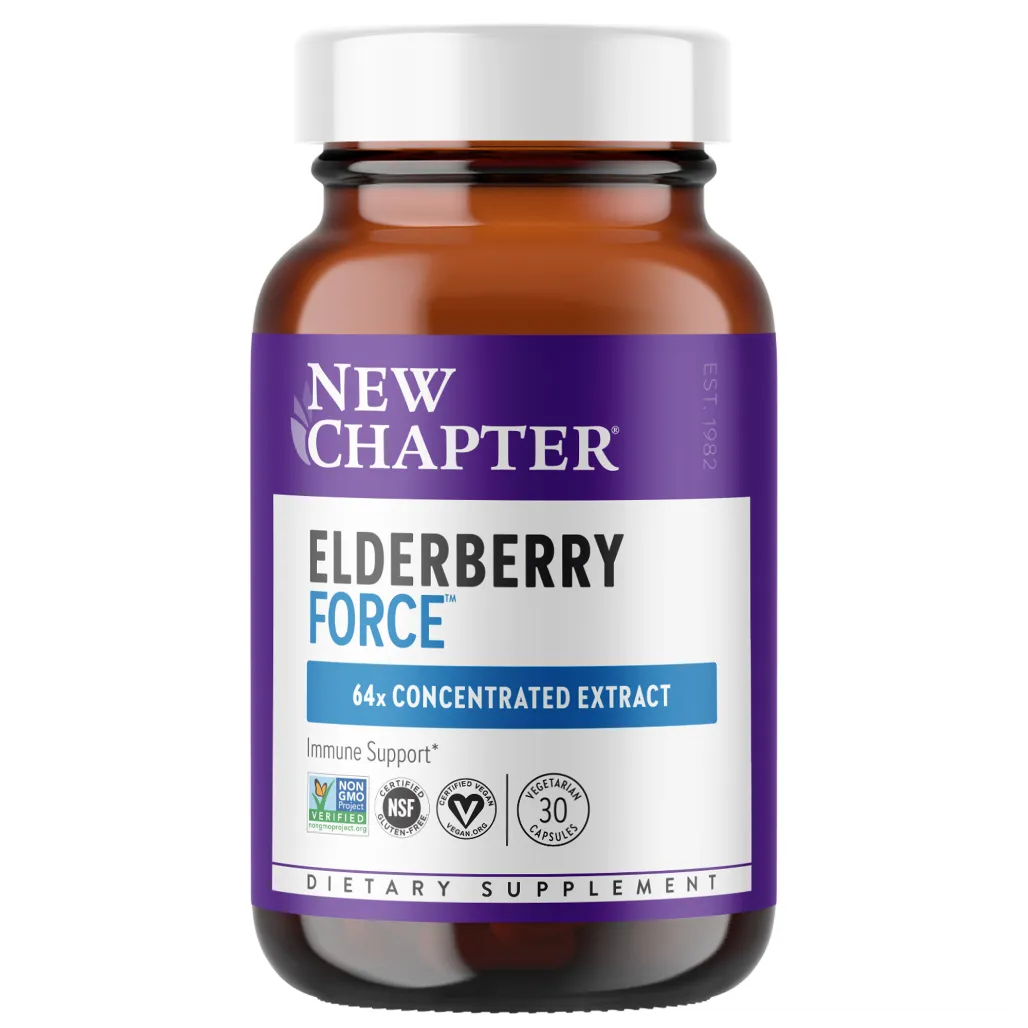 New Chapter Elderberry Force - Supports immune system health with immune-supportive benefits