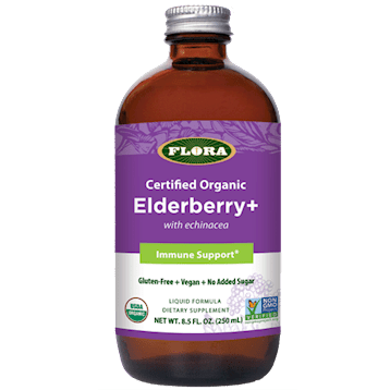 Elderberry+ Liquid Formula by Flora at Nutriessential.com
